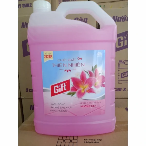 Giới thiệu sản phẩm Nước lau sàn Gift hương Lyly can 3.8kg tại ROCO