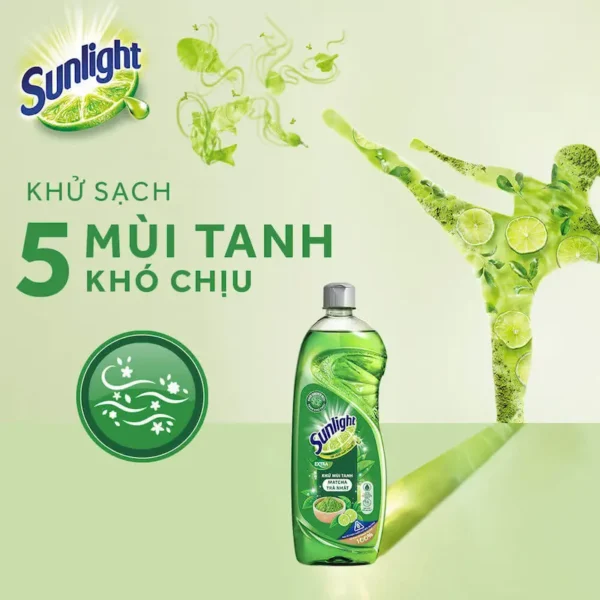 Đặc điểm nổi bật của Nước rửa chén Sunlight Extra trà xanh matcha Nhật Bản 725ml