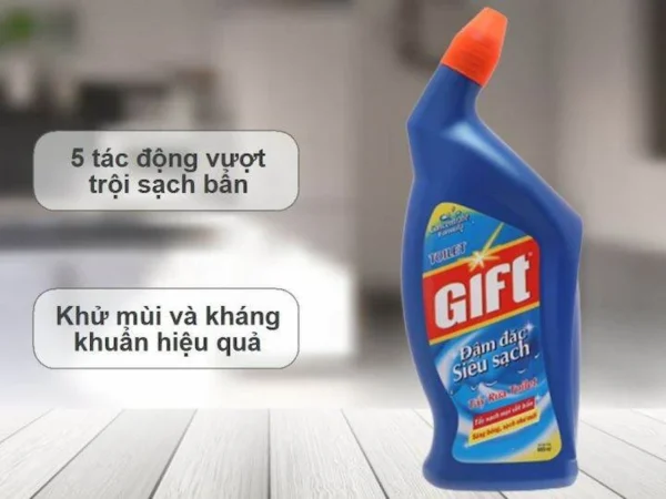 Đặc điểm nổi bật của nước tẩy toilet Gift siêu sạch 1L