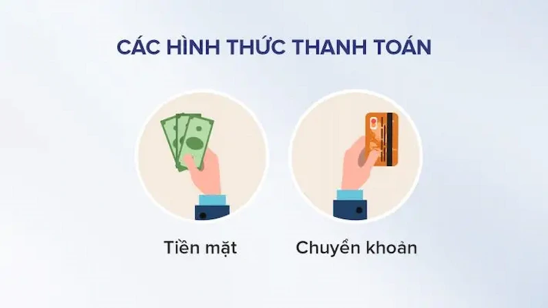 1. Các hình thức thanh toán