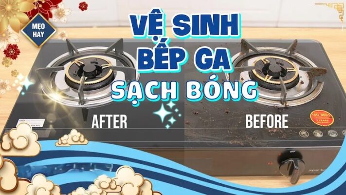 Các bước chuẩn khi áp dụng mẹo làm sạch bếp ga